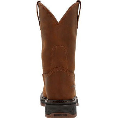 Georgia Men's Carbo Tec 10" Pull On Slip Resistant Work Boot -Brown- GB00494 - Overlook Boots