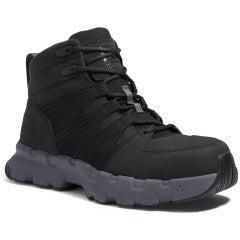 Timberland Pro Men's Powertrain EV Mid CT SD10 Sneaker Work Shoe - Black - TB0A63K3V96 7.0 / Medium / Black - Overlook Boots