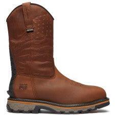 Timberland Pro Men's True Grit USA Comp Toe WP Wellington Work Boot - Brown - TB0A64CQEM4 - Overlook Boots
