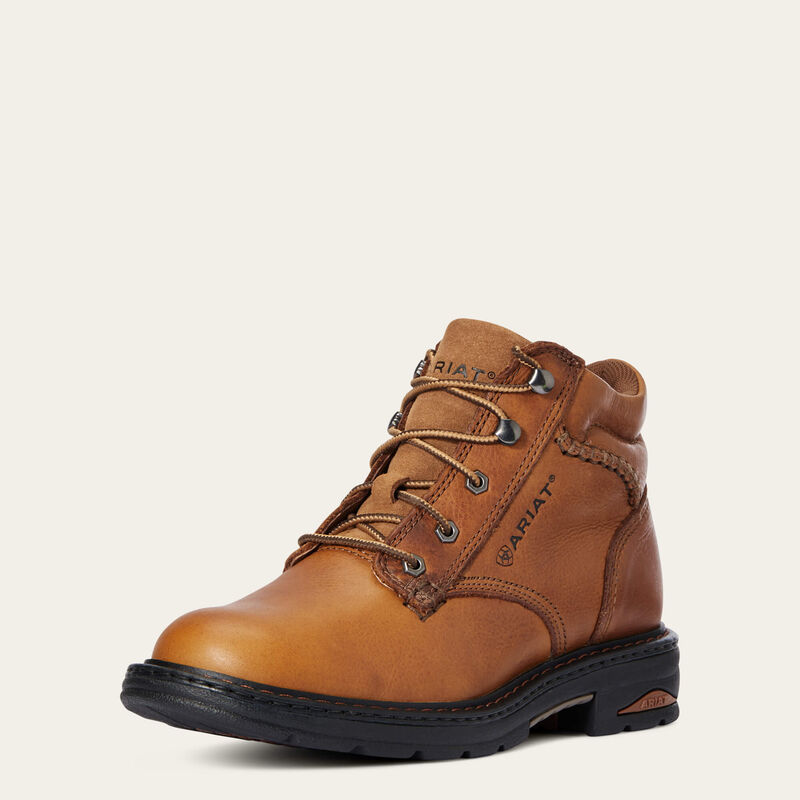 Ariat Women's Macey Roper Toe Work Boot - Brown - 10005947 5.5 / Medium / Brown - Overlook Boots