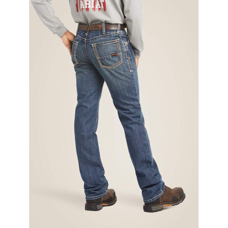 Ariat Men's Flame Resistant M4 Relaxed Boundary Boot Cut Jean Clay - 10016173 - Overlook Boots