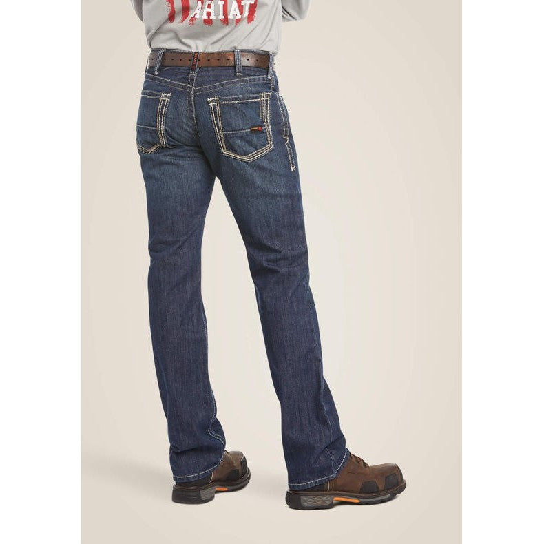 Ariat Men's Flame Resistant M4 Relaxed Boundary Boot Cut Jean Shale - 10016174 - Overlook Boots