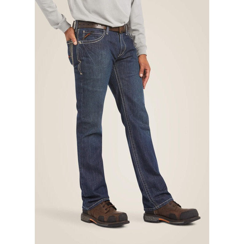 Ariat Men's Flame Resistant M4 Relaxed Boundary Boot Cut Jean Shale - 10016174 30 x 30 / Shale / Standard - Overlook Boots