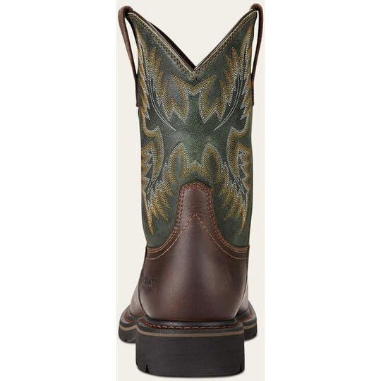 Ariat Men's Sierra Wide Square Toe Steel Toe Work Boot -Brown- 10017434 - Overlook Boots