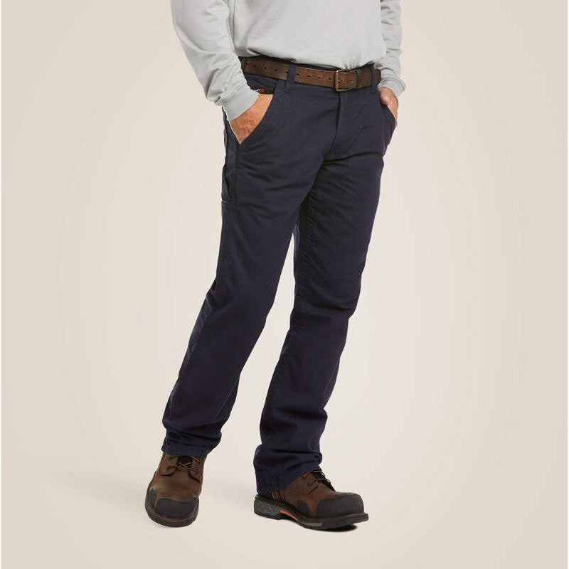 Ariat Men's FR M4 Navy Relaxed Workhorse Bootcut Pant