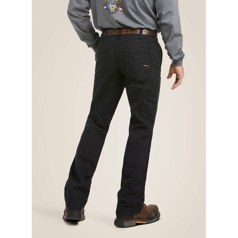 Ariat Men's Flame Resistant M4 Relaxed Workhorse Boot Cut Pant Black - 10023465 - Overlook Boots