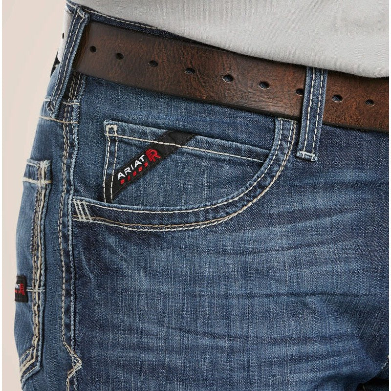 Ariat Men's Flame Resistant M4 Relaxed Stretch DuraLight Boot Cut Jean Bryce - 10023467 - Overlook Boots