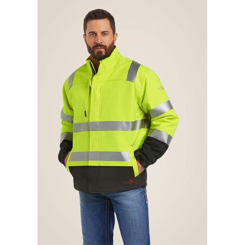Ariat Men's Flame Resistant Hi-Vis Waterproof 160G Insulated Jacket Yellow - 10024022 Small / Yellow / Standard - Overlook Boots