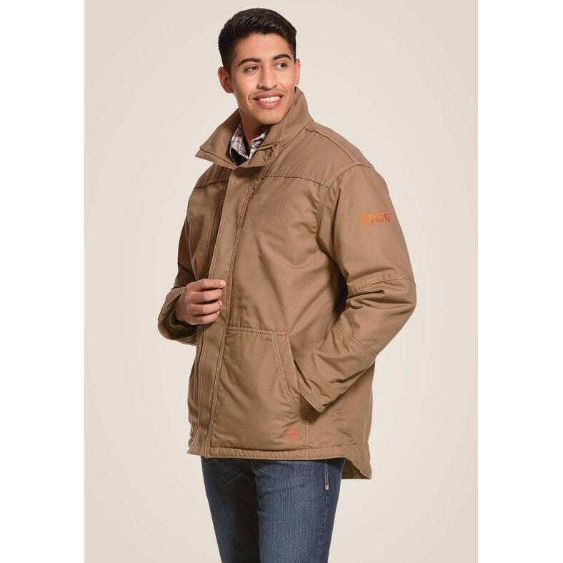Ariat Men's Workhorse Flame Resistant Insulated Jacket Khaki - 10024029 Small / Field Khaki / Standard - Overlook Boots
