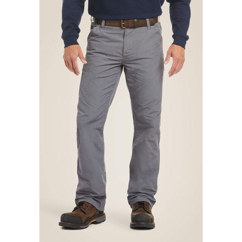 Ariat Men's Flame Resistant M4 Relaxed DuraLight Ripstop Boot Cut Pant - Grey - 10026002 30 x 30 / Grey / Standard - Overlook Boots
