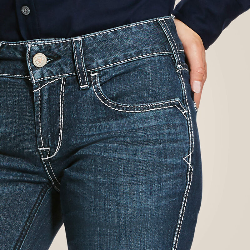 Ariat Women Flame Resistant Stretch DuraLight MW Ella Jean Azurite - 10026006 - Overlook Boots