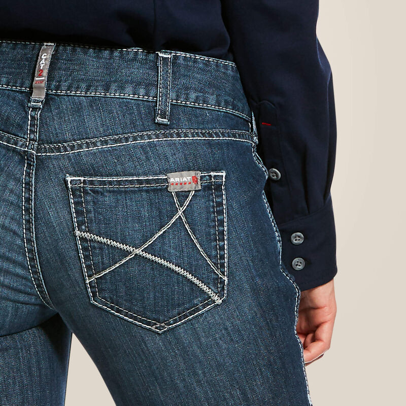 Ariat Women Flame Resistant Stretch DuraLight MW Ella Jean Azurite - 10026006 - Overlook Boots