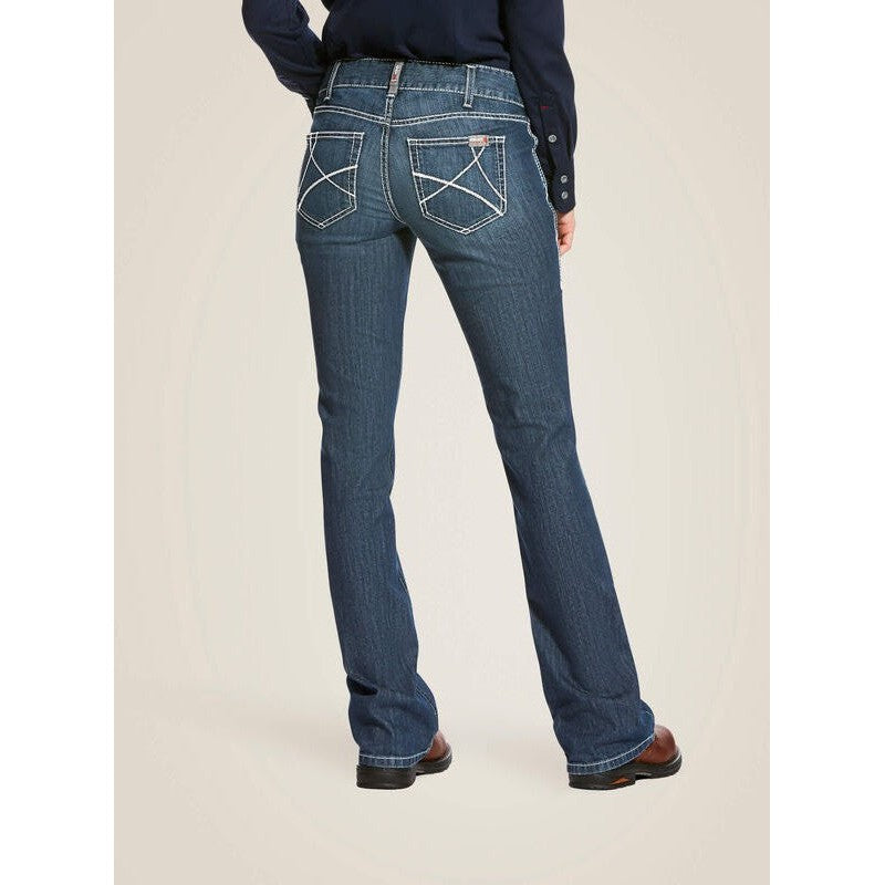 Ariat Women Flame Resistant Stretch DuraLight MW Ella Jean Azurite - 10026006 - Overlook Boots