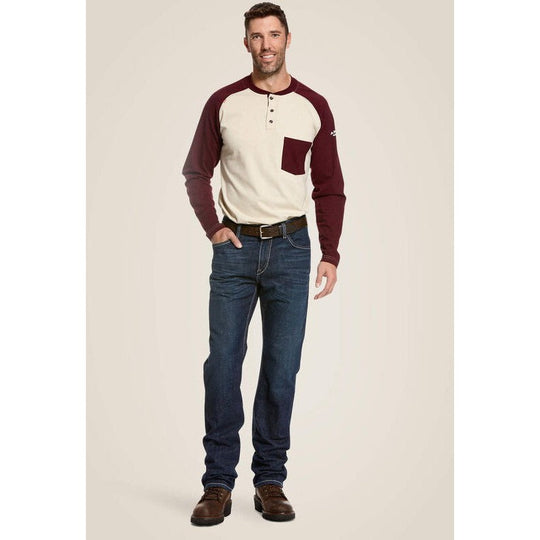 Ariat Men's Flame Resistant M4 DuraStretch Stackable Straight Leg Jean Platinum - 10027729 - Overlook Boots