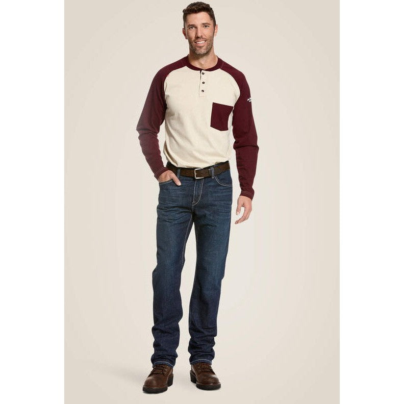 Ariat Men's Flame Resistant M4 DuraStretch Stackable Straight Leg Jean Platinum - 10027729 - Overlook Boots