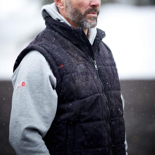 Ariat Men's Flame Resistant Crius Flame Resist Insulated Vest Black - 10027847 - Overlook Boots