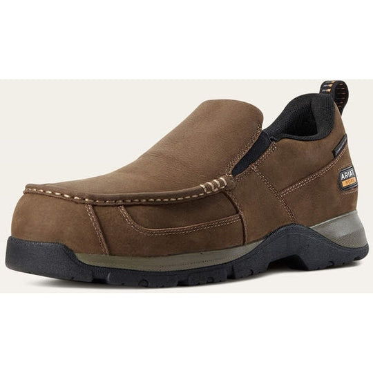 Ariat Men's Edge Lte Slip On Sd Composite Toe Work Shoe- Brown - 10029530 7.0 / Medium / Brown - Overlook Boots
