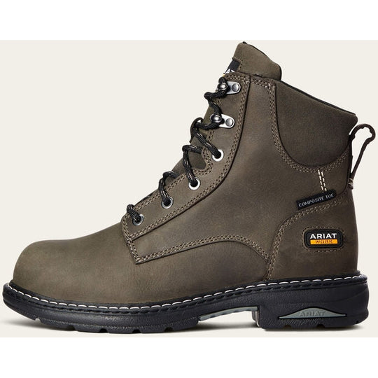 Ariat Women's Casey 6" Composite Toe Slip Resistant Work Boot - Shadow - 10033921 - Overlook Boots