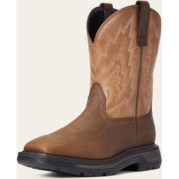 Ariat Men's Big Rig Soft Toe Western Work Boot -Brown- 10033963 - Overlook Boots
