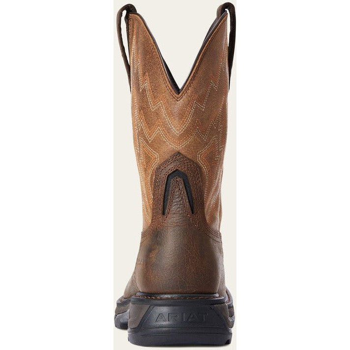 Ariat Men's Big Rig Soft Toe Western Work Boot -Brown- 10033963 - Overlook Boots