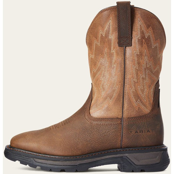Ariat Men's Big Rig Soft Toe Western Work Boot -Brown- 10033963 7 / Wide / Rye Brown - Overlook Boots