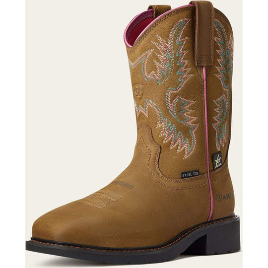 Ariat Women's Krista Steel Toe MetGuard Work Boot -Brown- 10033994 - Overlook Boots