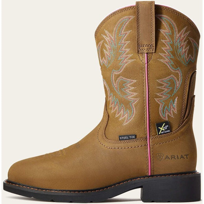 Ariat Women's Krista Steel Toe MetGuard Work Boot -Brown- 10033994 5.5 / Medium / Dark Brown - Overlook Boots