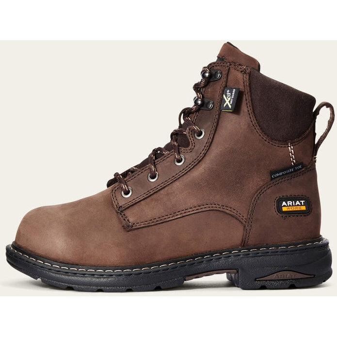 Ariat Women's Casey 6" Composite Toe Metguard Work Boot - Brown - 10033995 - Overlook Boots