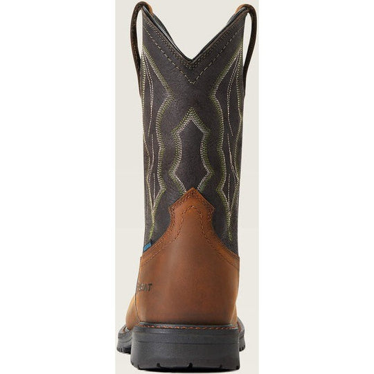 Ariat Men's Rigtek Wide Composite Toe Western Work Boot -Brown- 10034156 - Overlook Boots