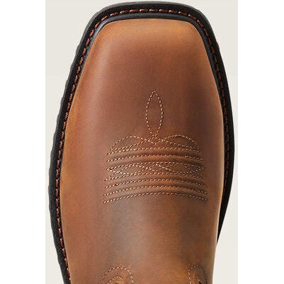 Ariat Men's Rigtek Wide Composite Toe Western Work Boot -Brown- 10034156 - Overlook Boots