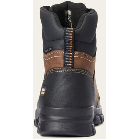 Ariat Men's Treadfast 6" Steel Toe Slip Resistant Work Boot - Brown - 10034671 - Overlook Boots