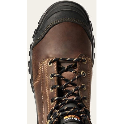 Ariat Men's Treadfast 6" Soft Toe Slip Resistant Work Boot - Brown - 10034672 - Overlook Boots