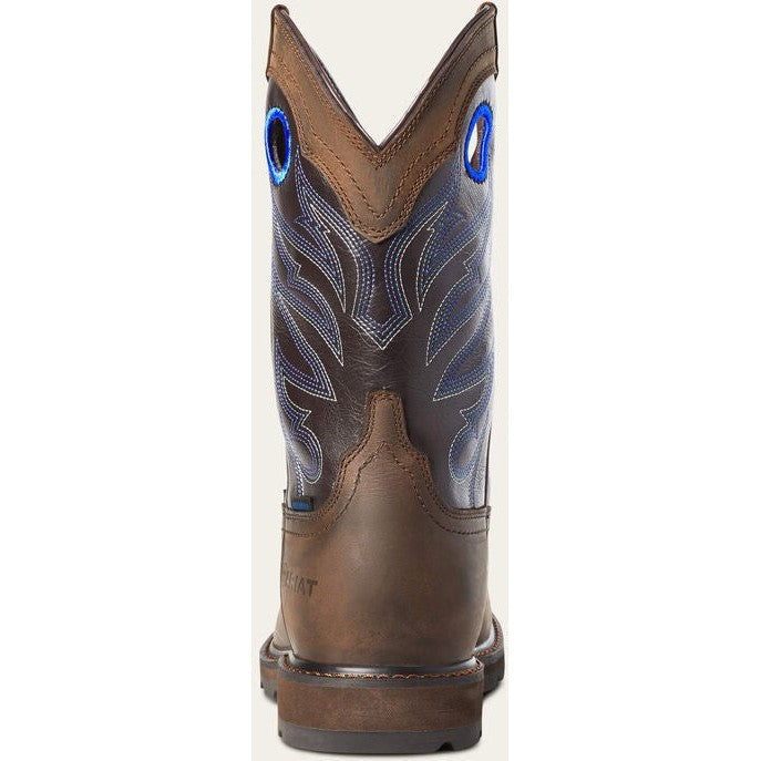 Ariat Men's Groundwork Steel Toe Waterproof Western Work Boot - Brown - 10034720 - Overlook Boots