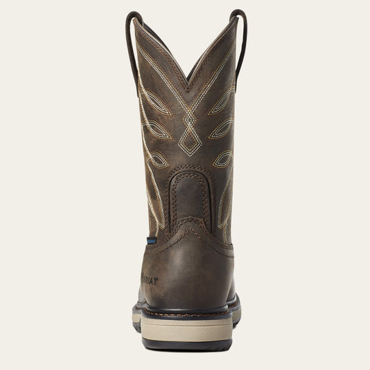 Ariat Women's Riveter Pull-On Composite Toe CSA Waterproof Puncture Resistant Work Boot - Brown - 10035774 - Overlook Boots