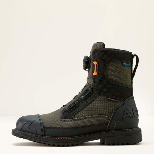Ariat Men's RigTEK Wildcat 8" Comp Toe Waterproof CSA Work Boot - Iron - 10035930 - Overlook Boots
