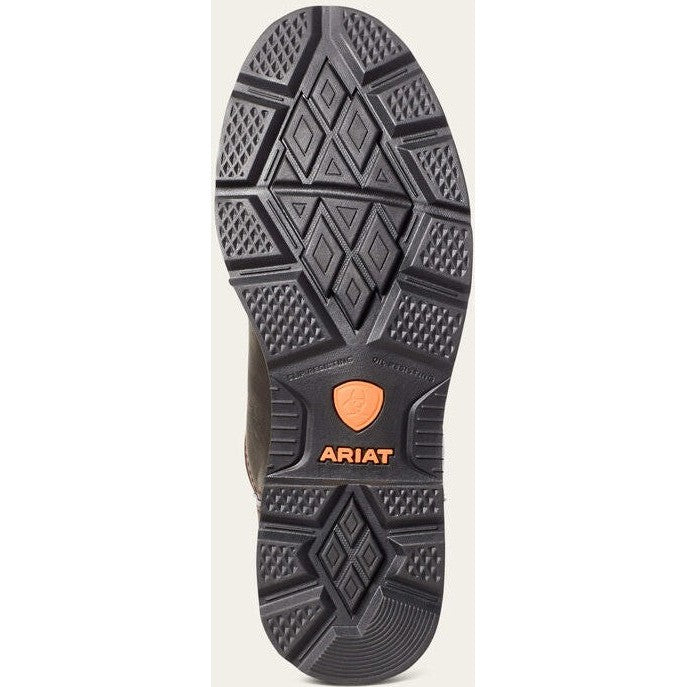 Ariat Men's Groundwork Steel Toe Waterproof Western Work Boot -Brown- 10035965 - Overlook Boots