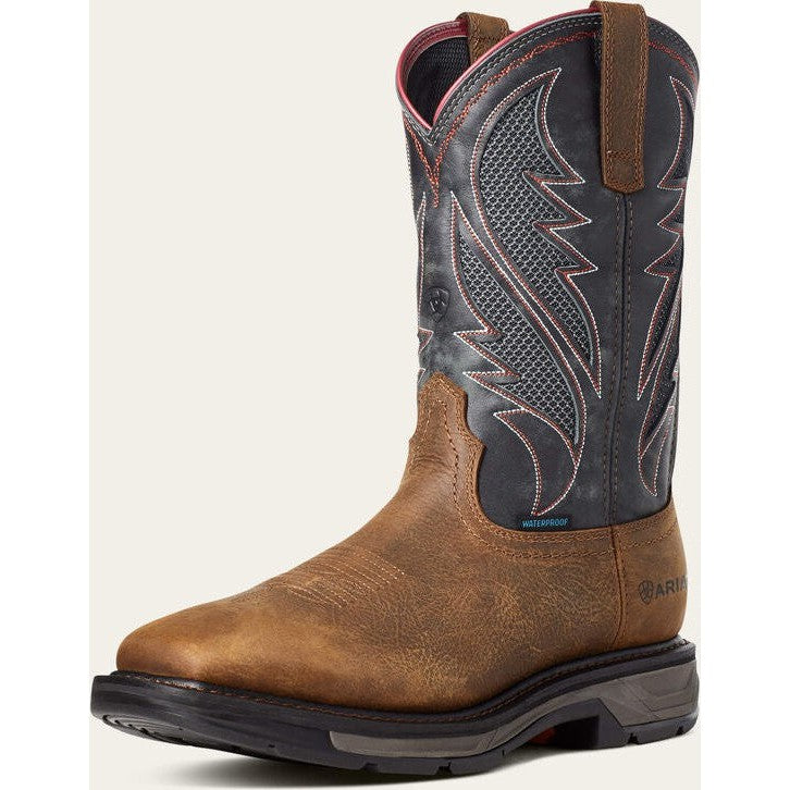 Ariat Men's WorkHog Xt VenTek Soft Toe Western Work Boot -Brown- 10035984 - Overlook Boots