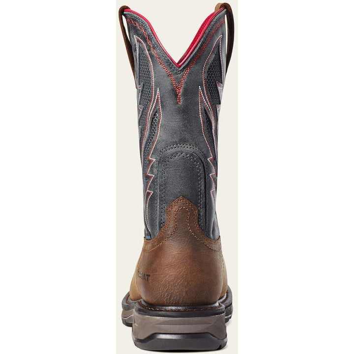 Ariat Men's WorkHog Xt VenTek Carbon Toe Western Work Boot -Brown- 10036005 - Overlook Boots