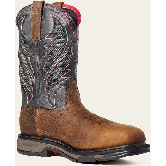 Ariat Men's WorkHog Xt VenTek Carbon Toe Western Work Boot -Brown- 10036005 7.0 / Medium / Brown - Overlook Boots