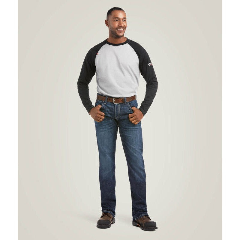 Ariat Men's Flame Resistant M5 DuraLight Stretch Coltrane Straight Leg Jean Billings - 10036687 - Overlook Boots