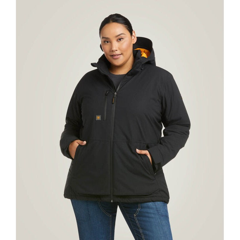 Ariat Women's Rebar Storm Fighter 2.0 Waterproof Jacket Black - 10037606 - Overlook Boots
