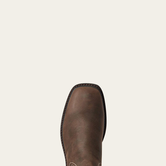Ariat Men's Groundbreaker Chelsea Waterproof Wide Square Toe Work Boot - Brown - 10038324 - Overlook Boots