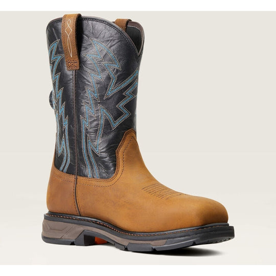 Ariat Men's WorkHog Xt BOA Carbon Toe Western Work Boot -Dark Earth- 10038923 7.0 / Medium / Brown - Overlook Boots
