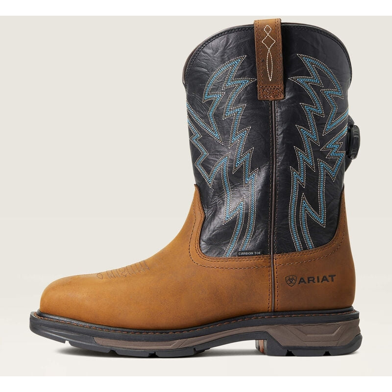 Ariat Men's WorkHog Xt BOA Carbon Toe Western Work Boot -Dark Earth- 10038923 - Overlook Boots