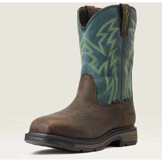 Ariat Men's WorkHog Xt Boa Carbon Toe Waterproof Western Work Boot - Brown - 10038924 - Overlook Boots