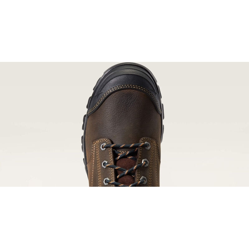 Ariat Men's Treadfast 6" Soft Toe Waterproof Slip Resistant Work Boot - Brown - 10040266 - Overlook Boots