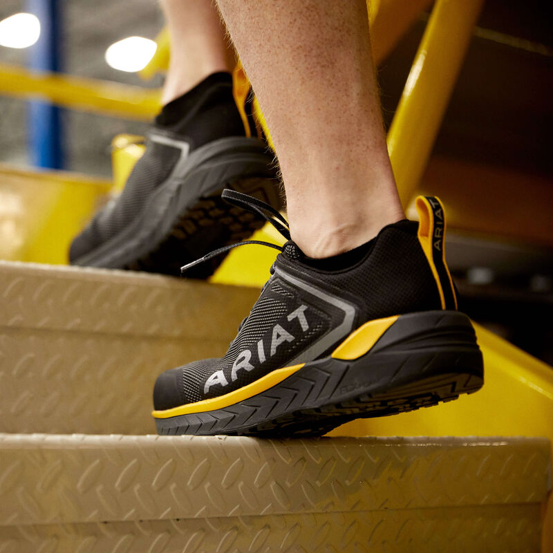 Ariat Men's Outpace Sd Composite Toe Safety Slip Resistant Work Shoe -Charcoal- 10040319 - Overlook Boots