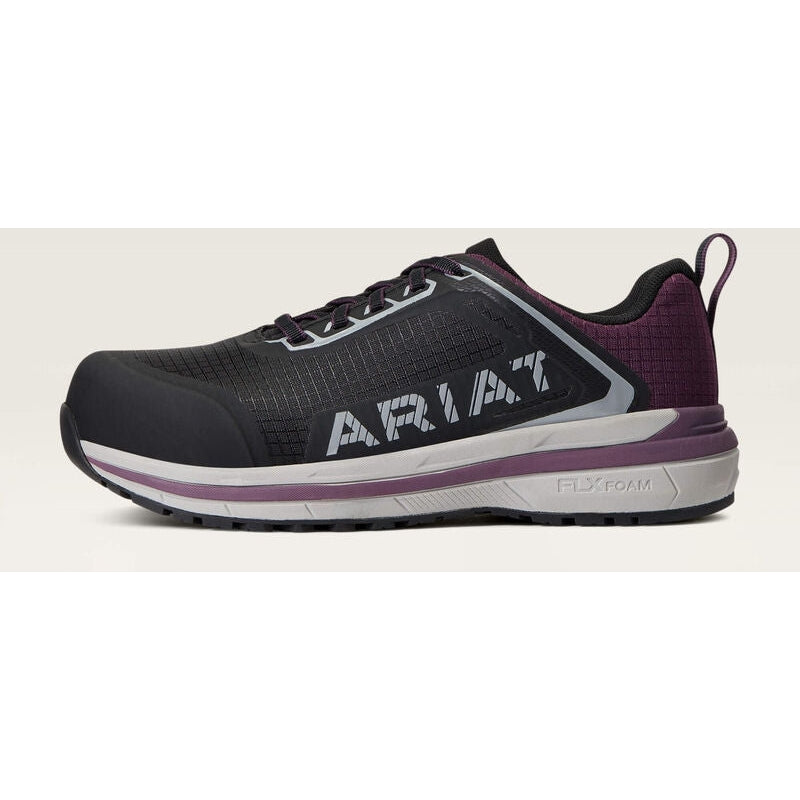 Ariat Women's Outpace Composite Toe Safety Slip Resistant Work Shoe - Purple - 10040323 - Overlook Boots