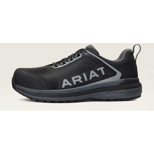 Ariat Women's Outpace Composite Toe Safety Slip Resistant Work Shoe -Black- 10040324 - Overlook Boots
