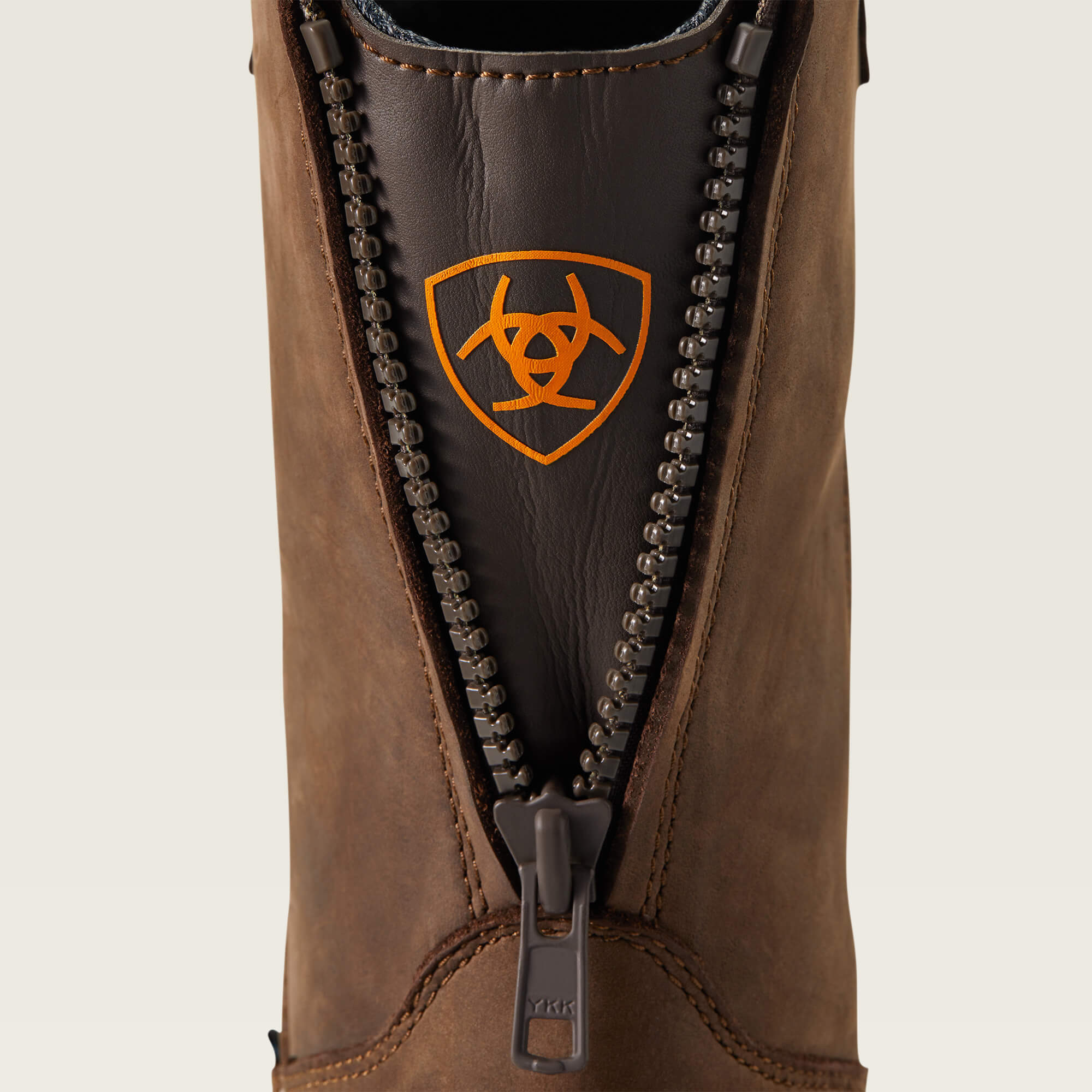 Ariat Men's Turbo Moc Toe Waterproof Western Work Boot - Mocha - 10040397 - Overlook Boots